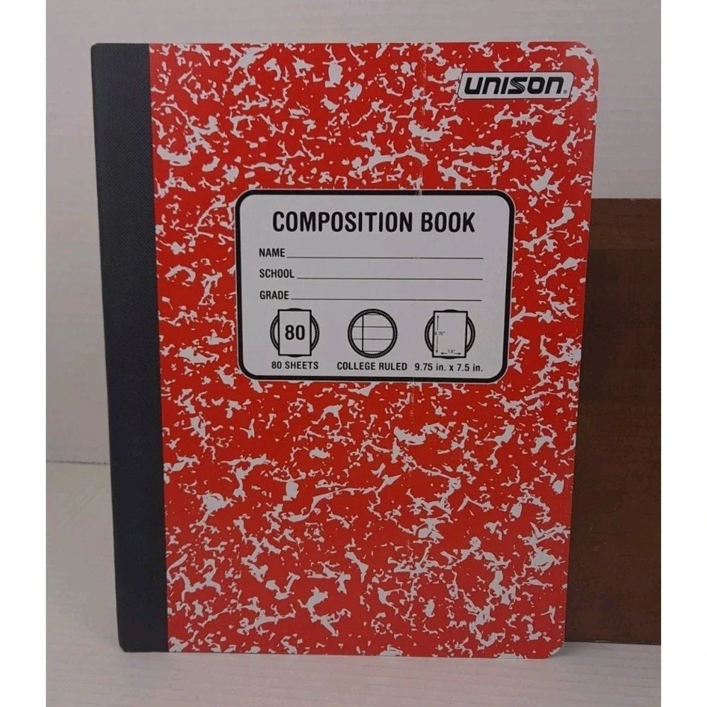 (4 Pack) Composition‎ Notebook 80 Sheets 9-3/4
